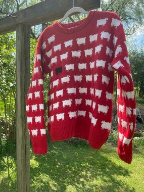 Rowing Blazers Women’s Large Princess Diana wool sheep sweater